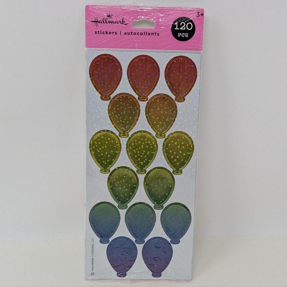 Hallmark Balloon Stickers Rainbow